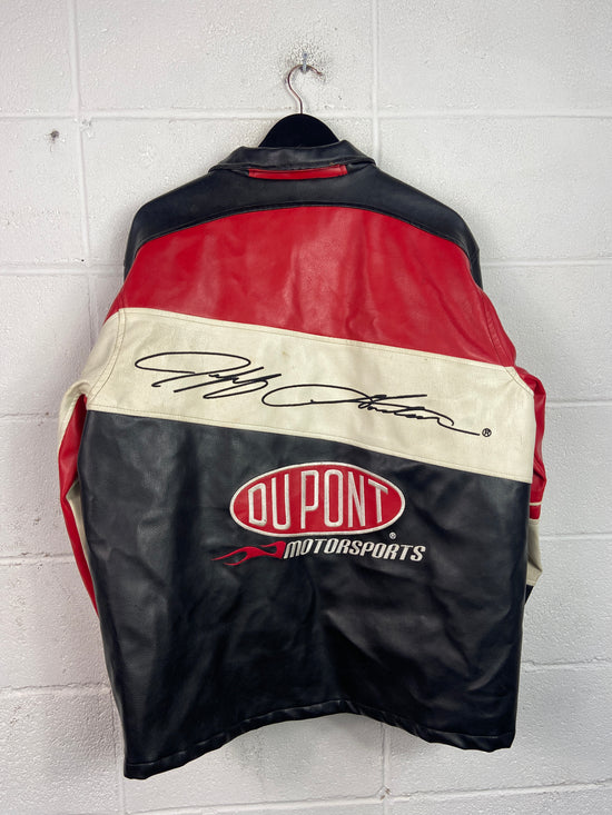 VTG Jeff Gordon Sprint Leather Racing Jacket Sz L