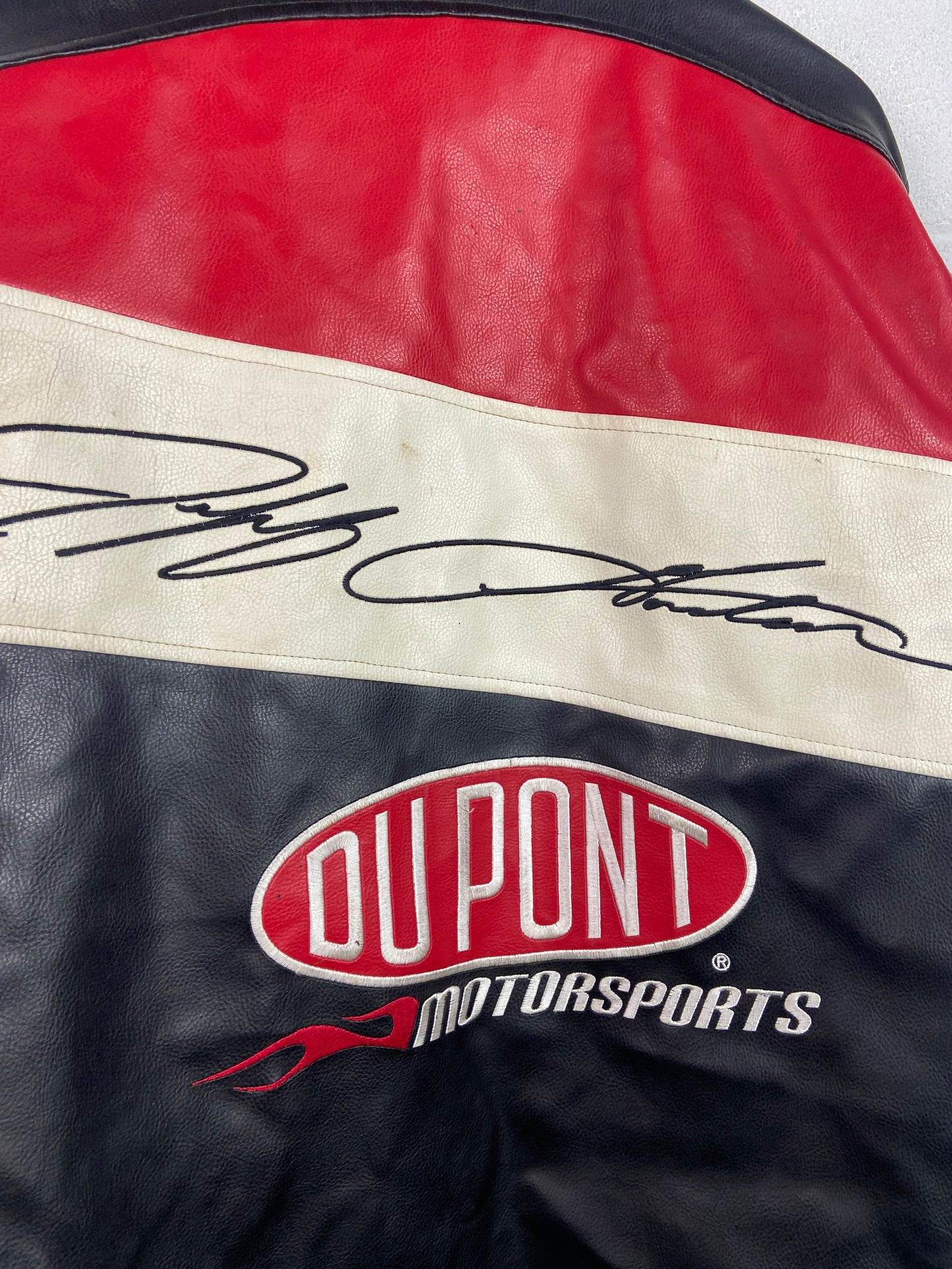 VTG Jeff Gordon Sprint Leather Racing Jacket Sz L