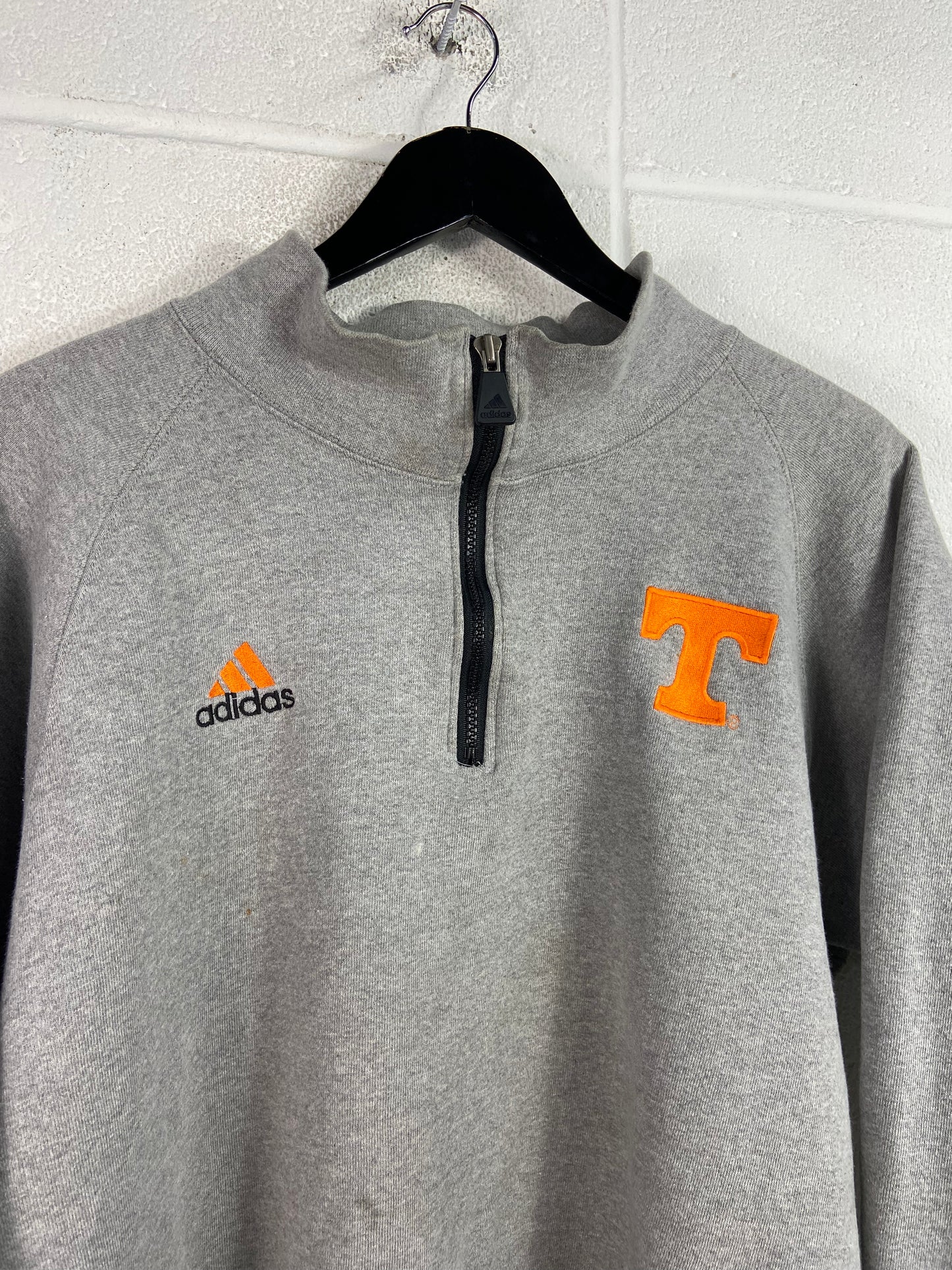 VTG Tennessee Vols Adidas Pullover Quarter Zip Sweater Sz M