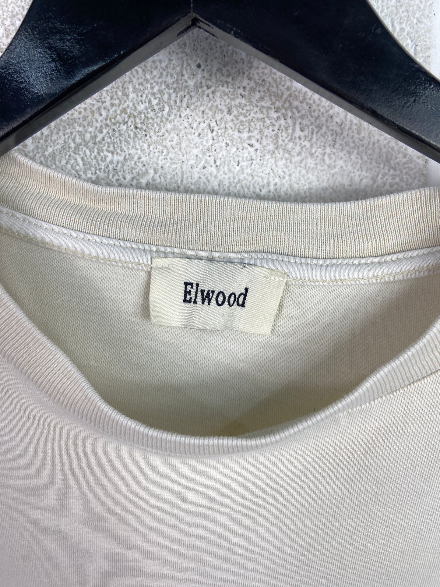 Elwood Crop Pocket Cream Tee Sz XL