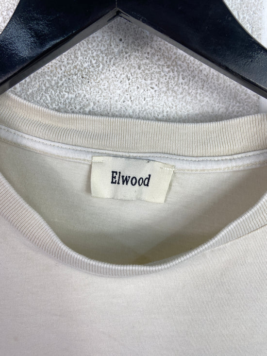 Elwood Crop Pocket Cream Tee Sz XL