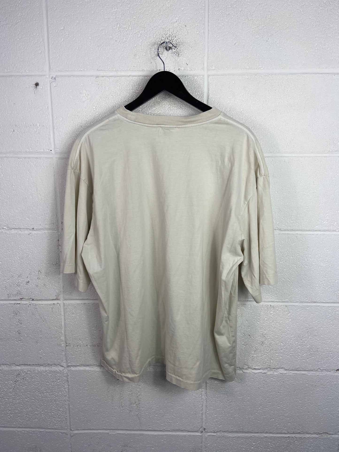 Elwood Crop Pocket Cream Tee Sz XL