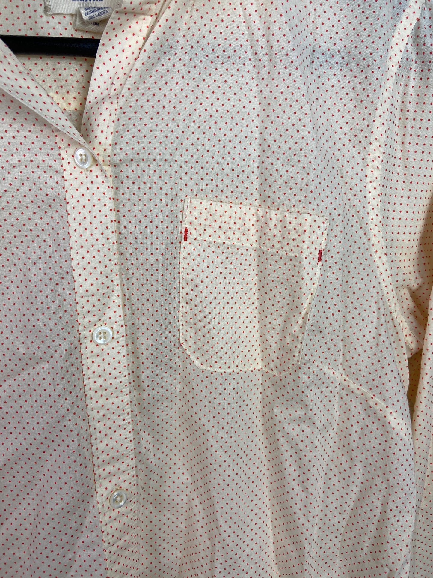VTG Polka Dot Button-Down Sz WMNS 4