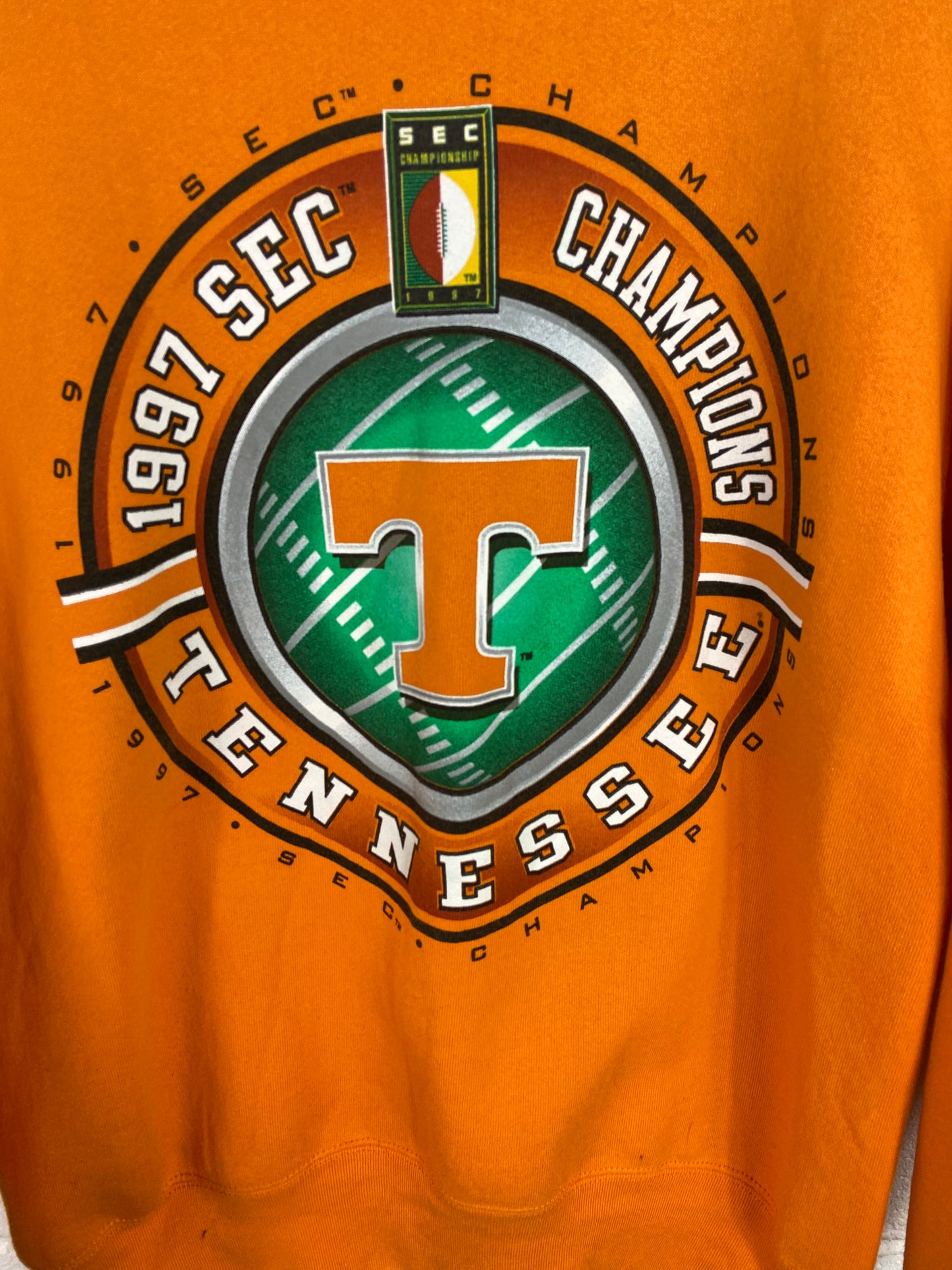 VTG 1997 SEC Tennessee Vols Champions Sweaters Sz L