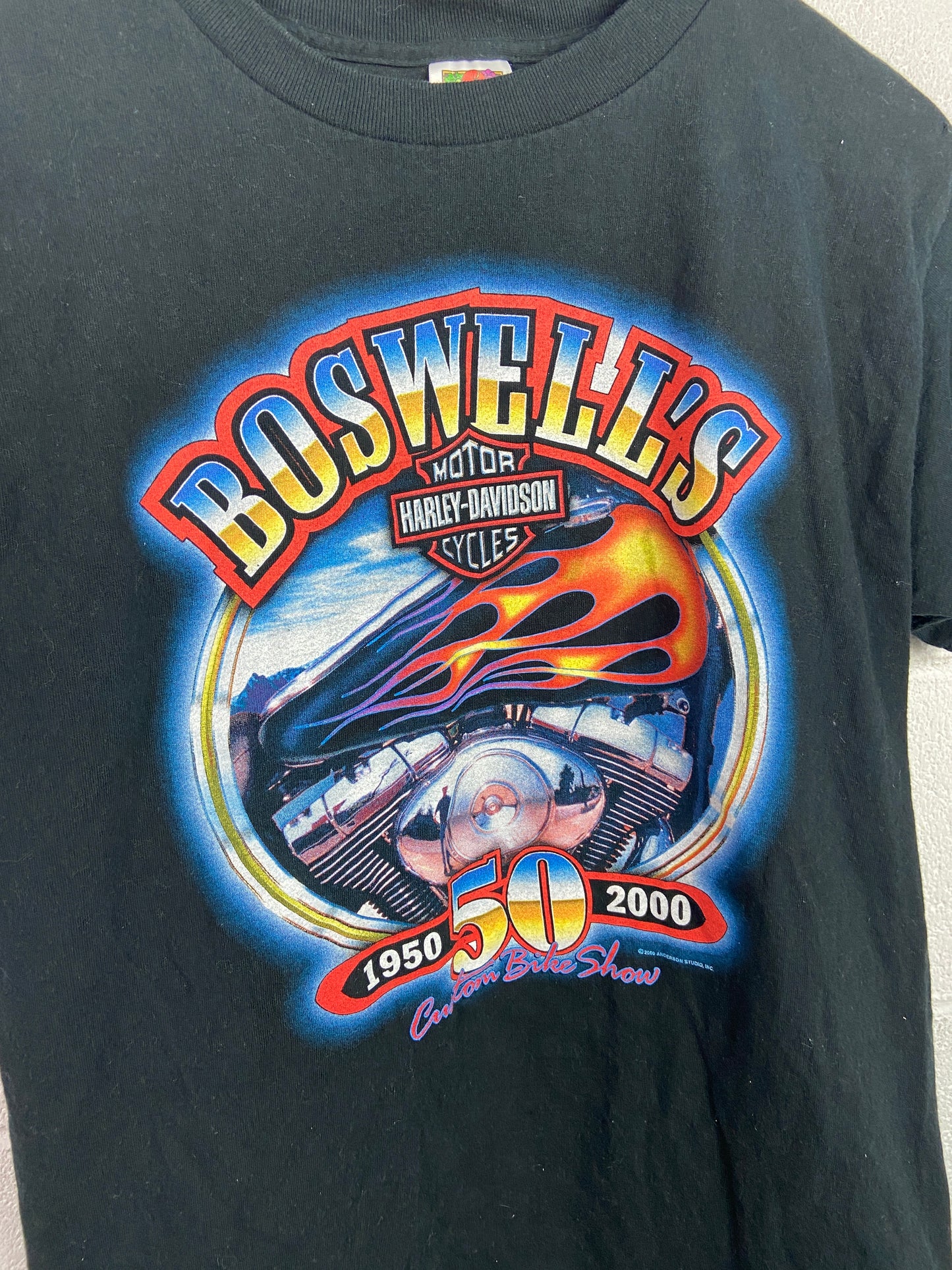VTG Boswell Harley Davidson Anniversary Tee Sz M