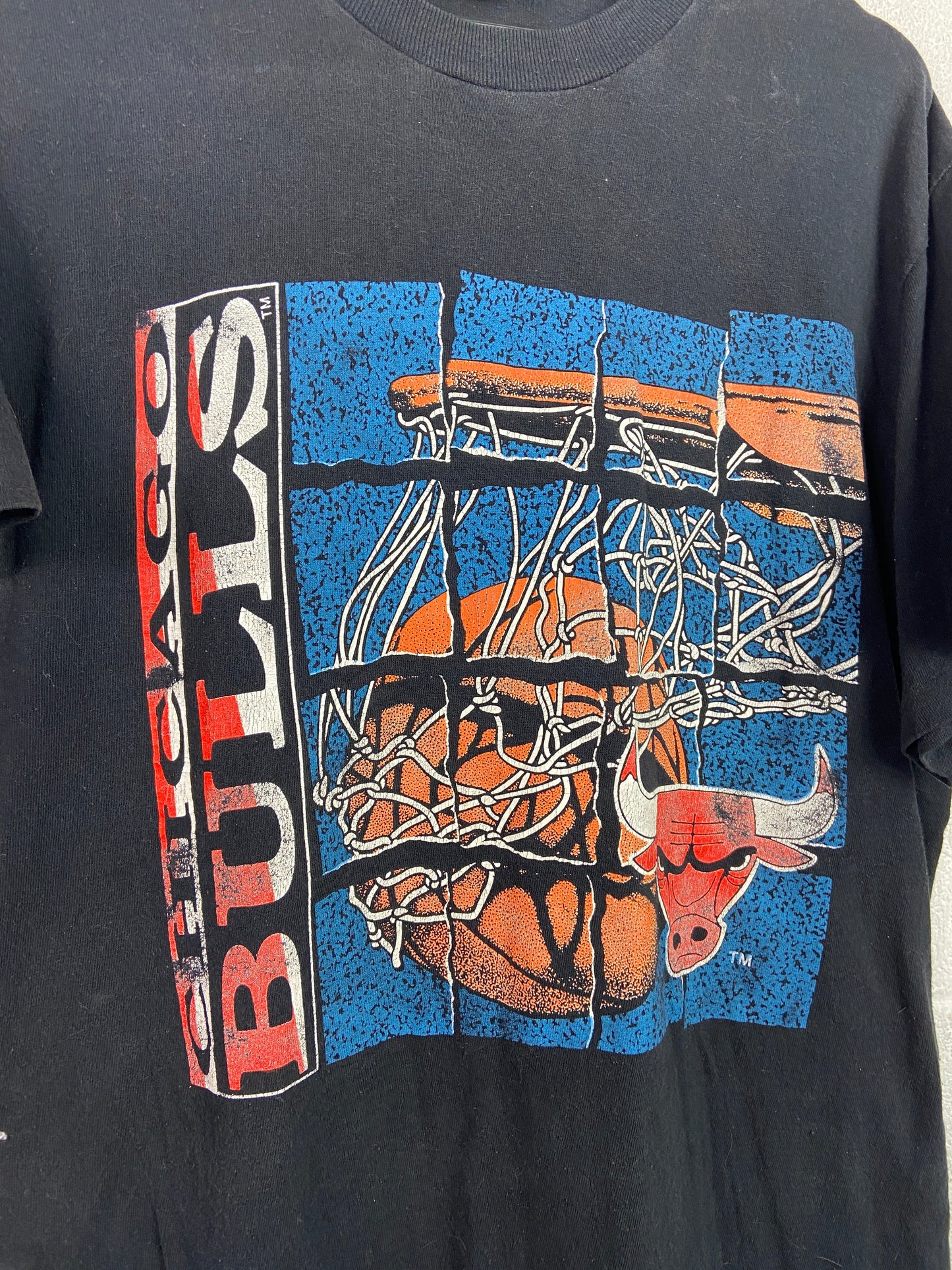 VTG Chicago Bulls Basketball Rim Tee Sz L/XL