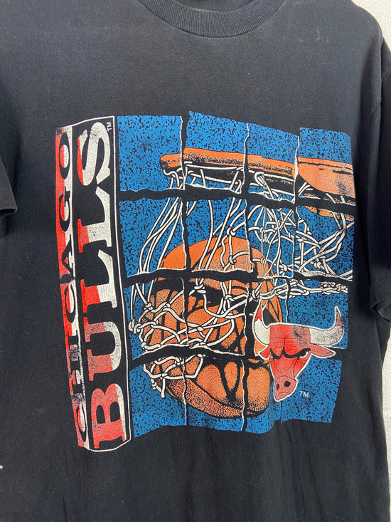 VTG Chicago Bulls Basketball Rim Tee Sz L/XL