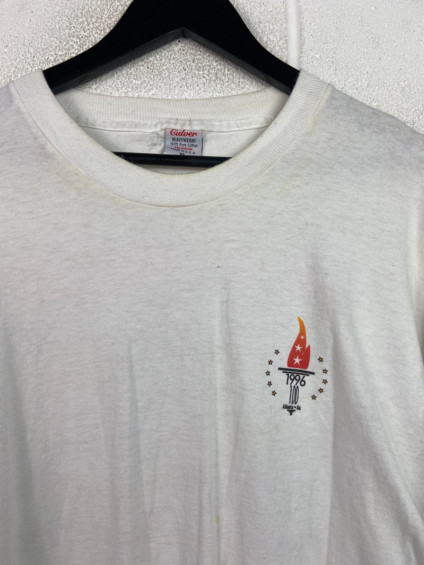 VTG Olympic 1996 Torch Run Tour Tee Sz XL