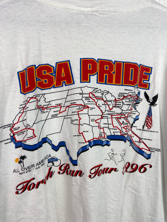 VTG Olympic 1996 Torch Run Tour Tee Sz XL
