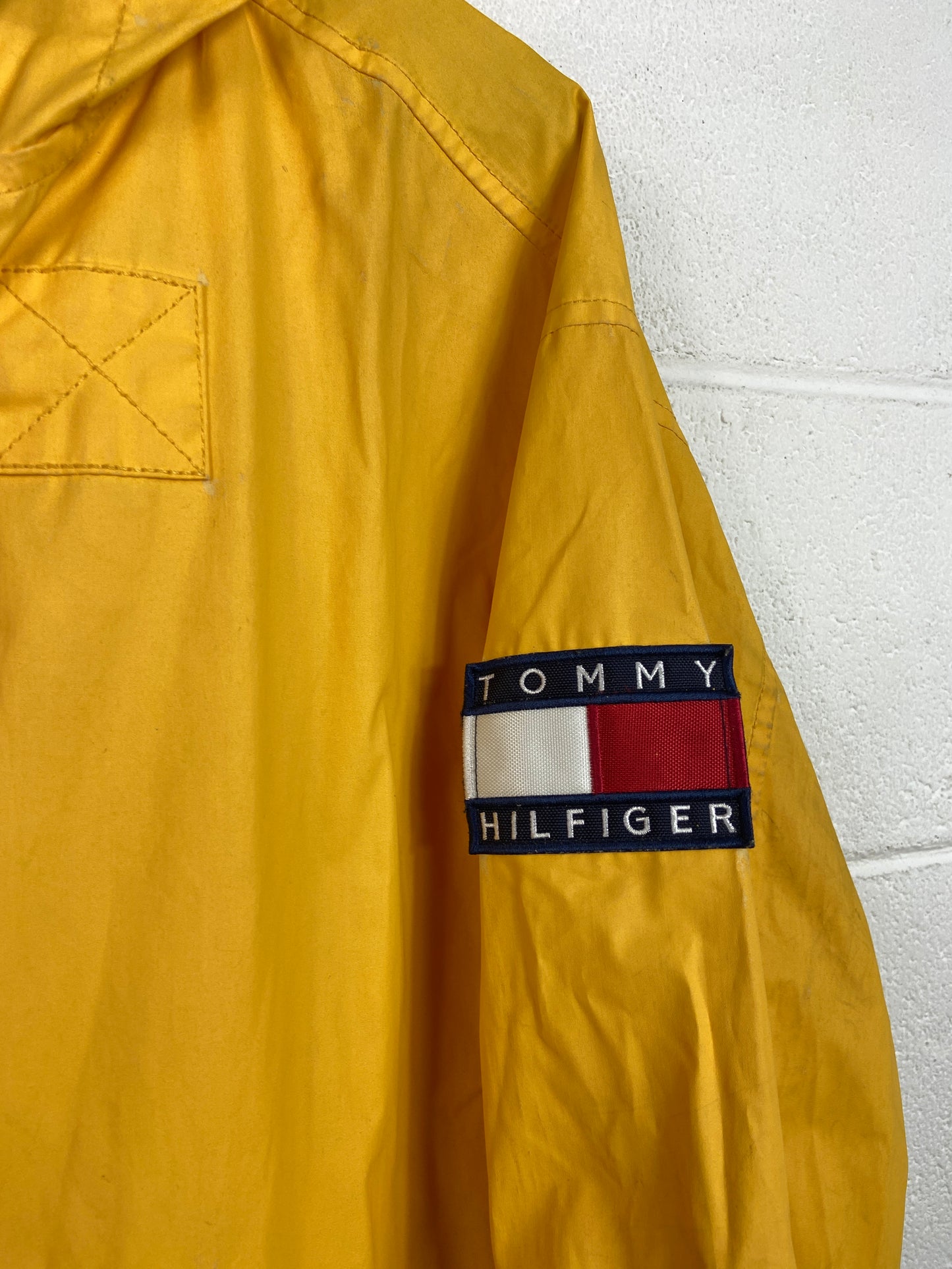VTG Tommy Hilfiger Fireman Rain Jacket Sz L