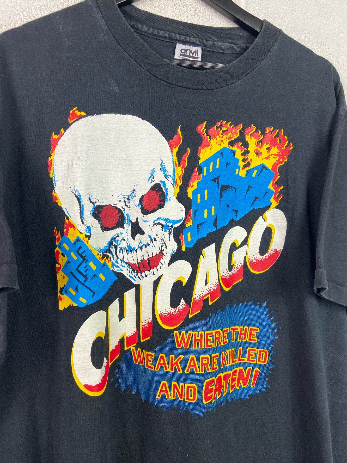 VTG Chicago Where The Weak Are Killed Tee Sz 2XL