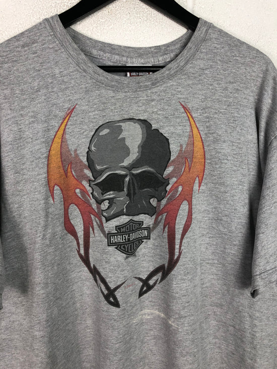 Y2K Harley Davidson Texas Skull Grey Tee Sz XL