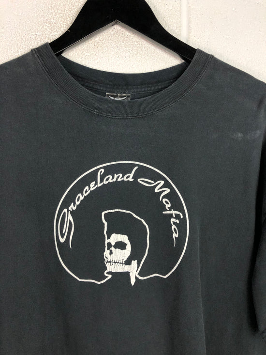 VTG Elvis Graceland Mafia Skull Tee Sz XL