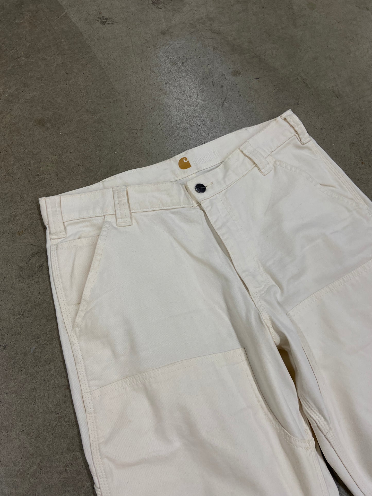 Carhartt White Double Knee Pants Sz 34x32