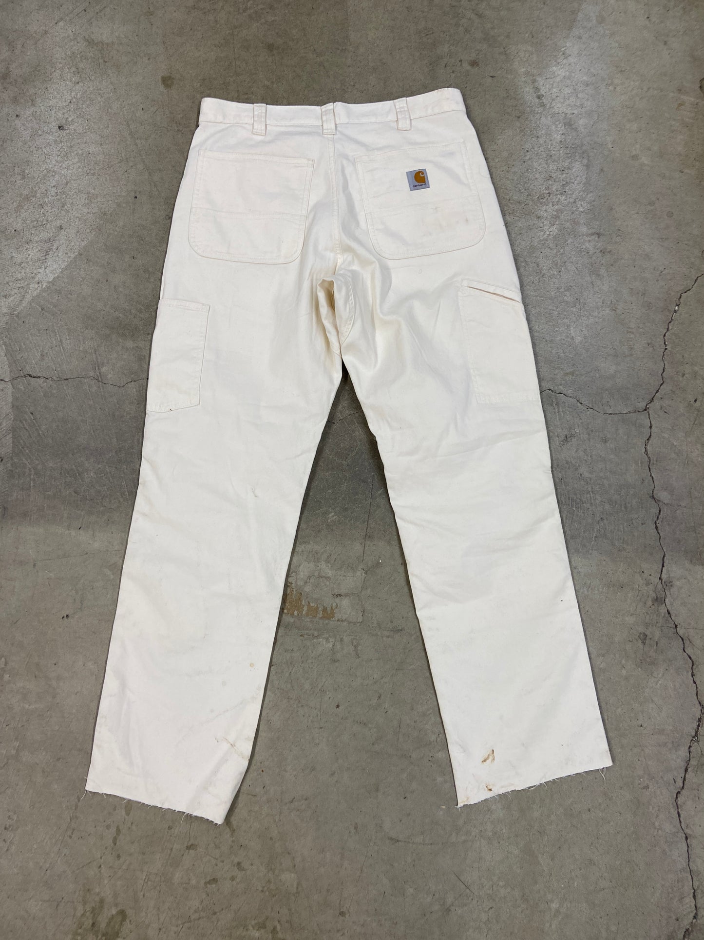 Carhartt White Double Knee Pants Sz 34x32