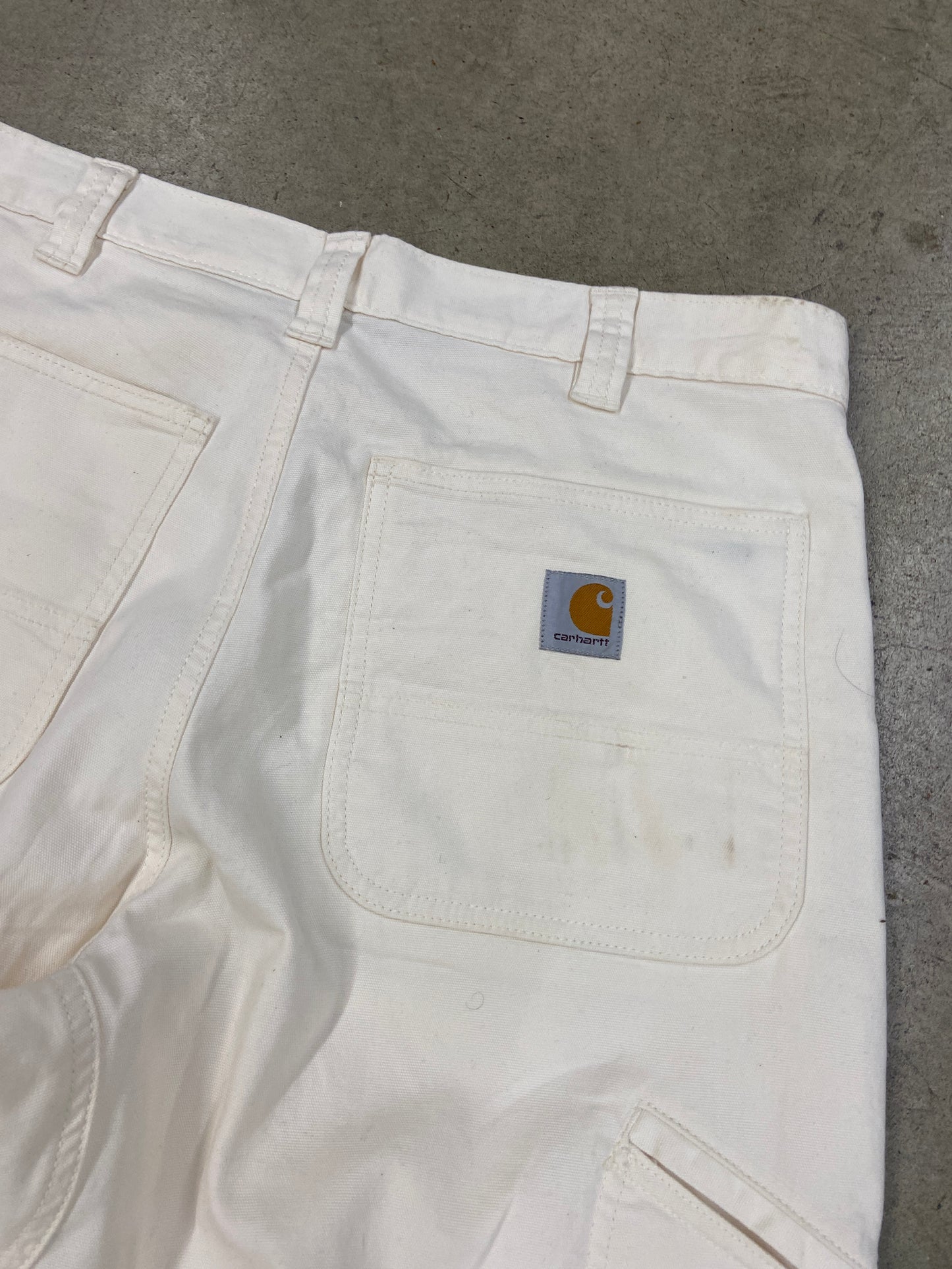 Carhartt White Double Knee Pants Sz 34x32