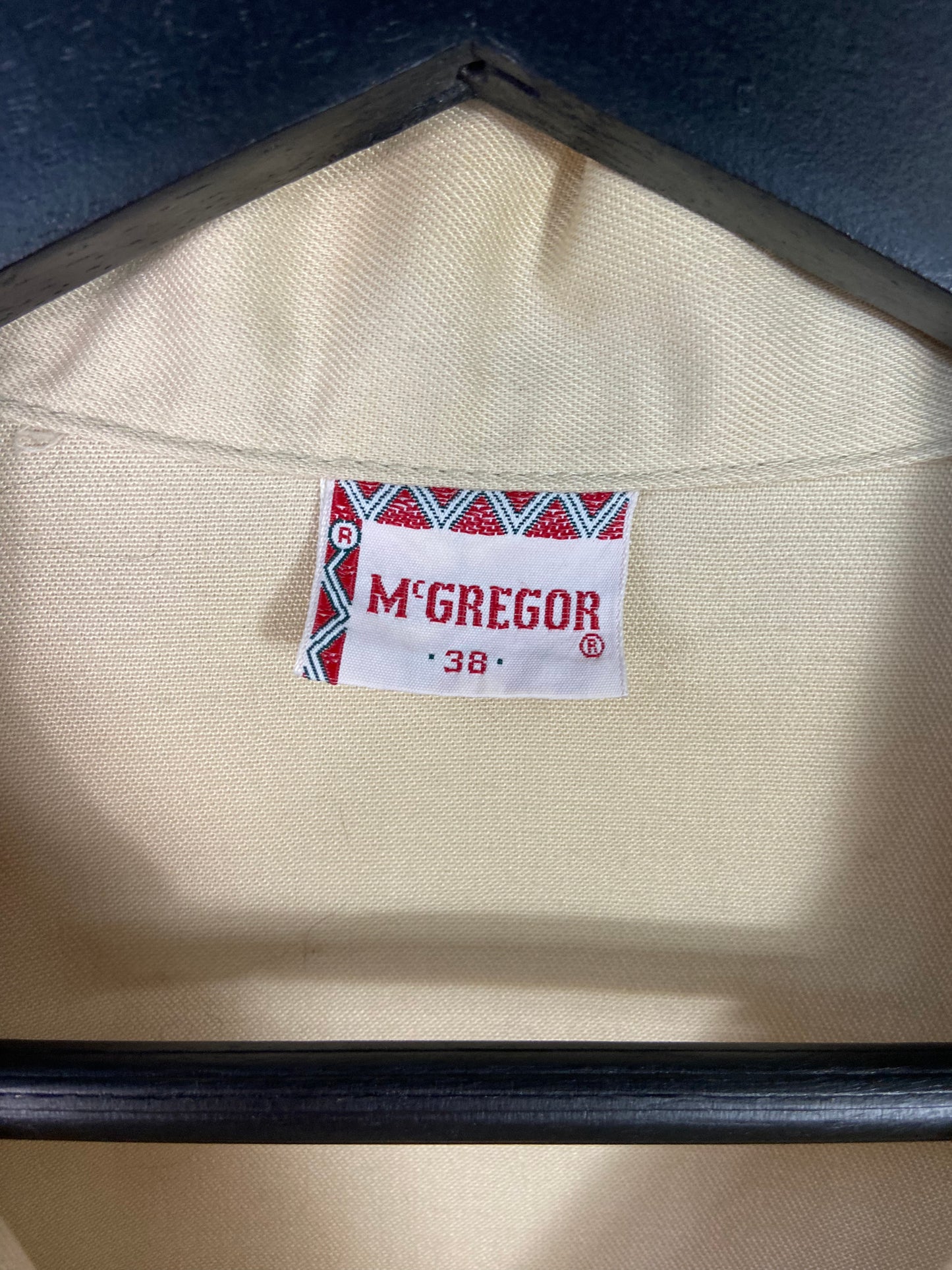 VTG McGregor Tan Double Breasted Coat Sz L