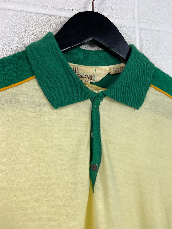 VTG Hi Gear Yellow Polo Shirt Sz M