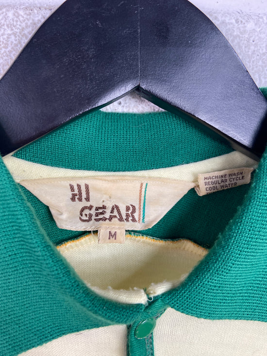VTG Hi Gear Yellow Polo Shirt Sz M