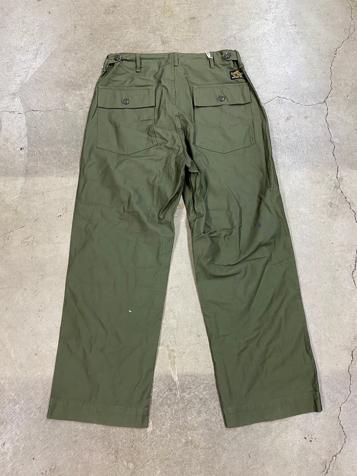 Non Stock MFG Olive Military Pants Sz 36x31
