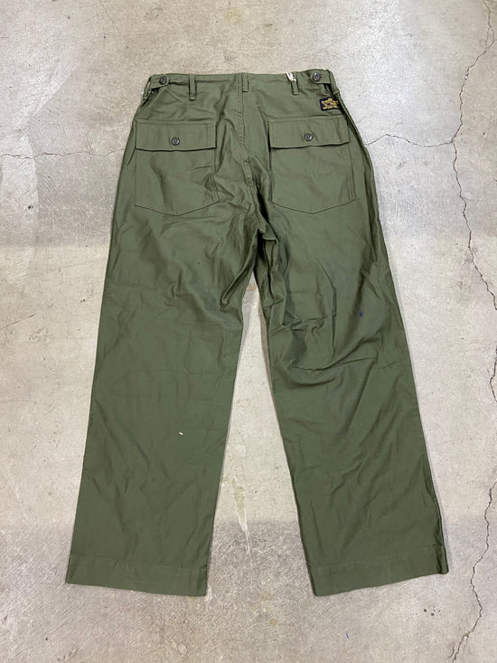 Non Stock MFG Olive Military Pants Sz 36x31