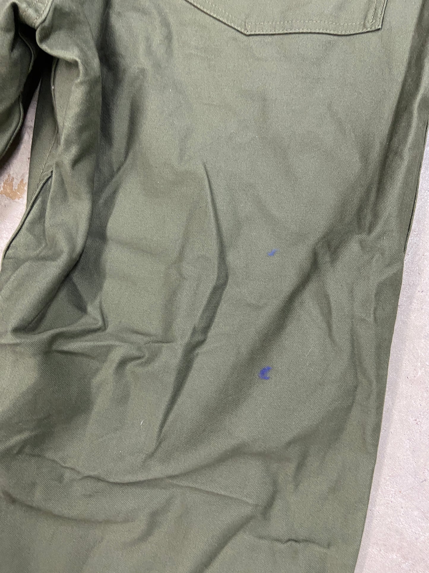 Non Stock MFG Olive Military Pants Sz 36x31