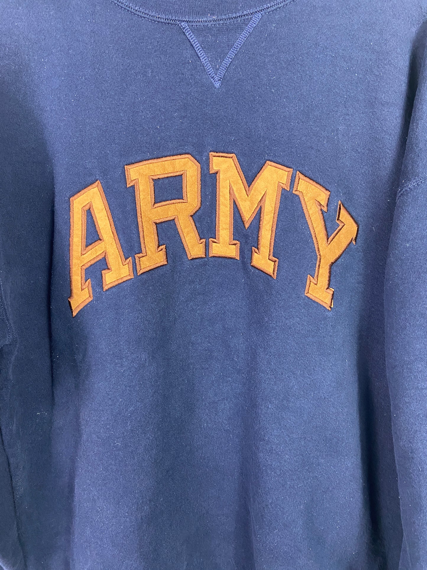 VTG Blue/Orange Army Sweater Sz XL