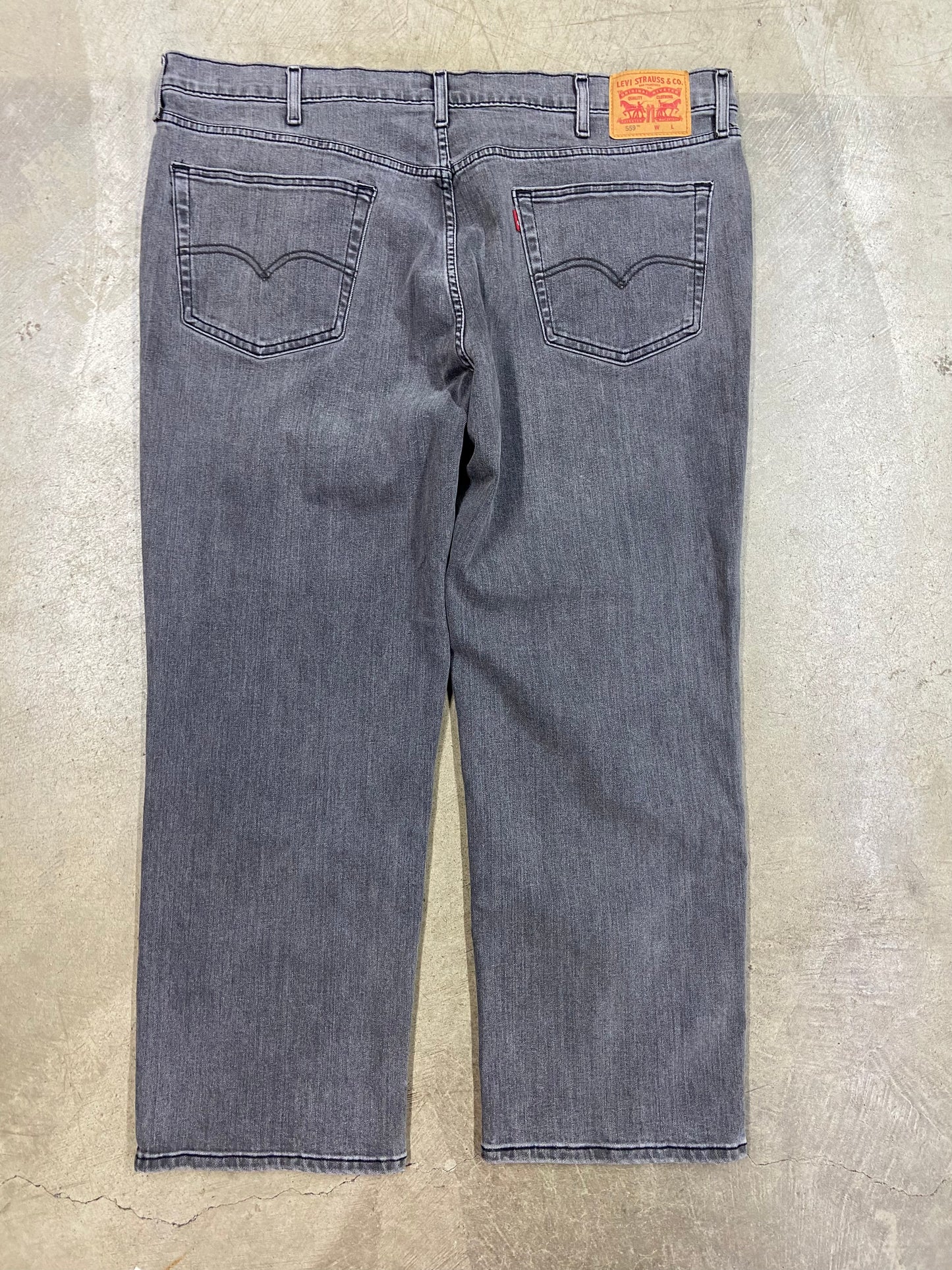 Levi's 559 Gray Relaxed Fit Jeans Sz 46x30