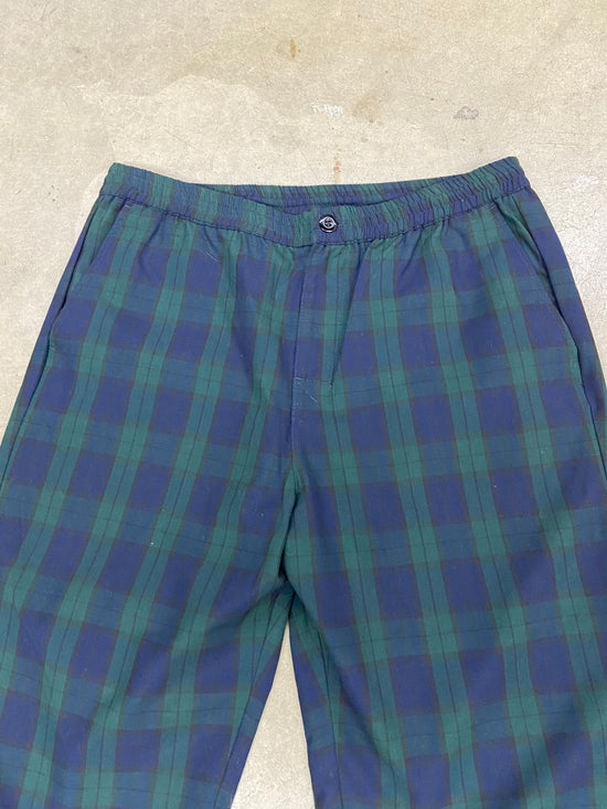 Preowned Stussy Bryan Pant Green Plaid Pants Sz L