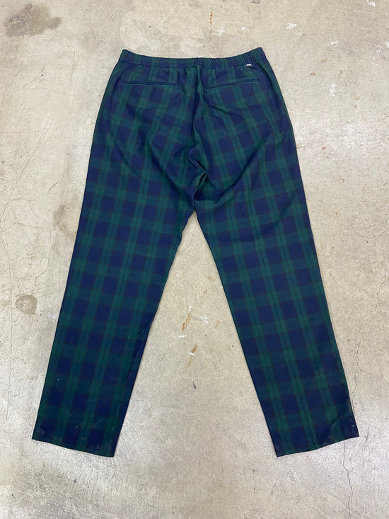 Preowned Stussy Bryan Pant Green Plaid Pants Sz L