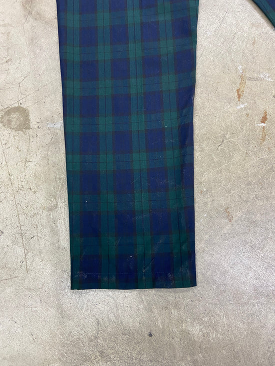 Preowned Stussy Bryan Pant Green Plaid Pants Sz L