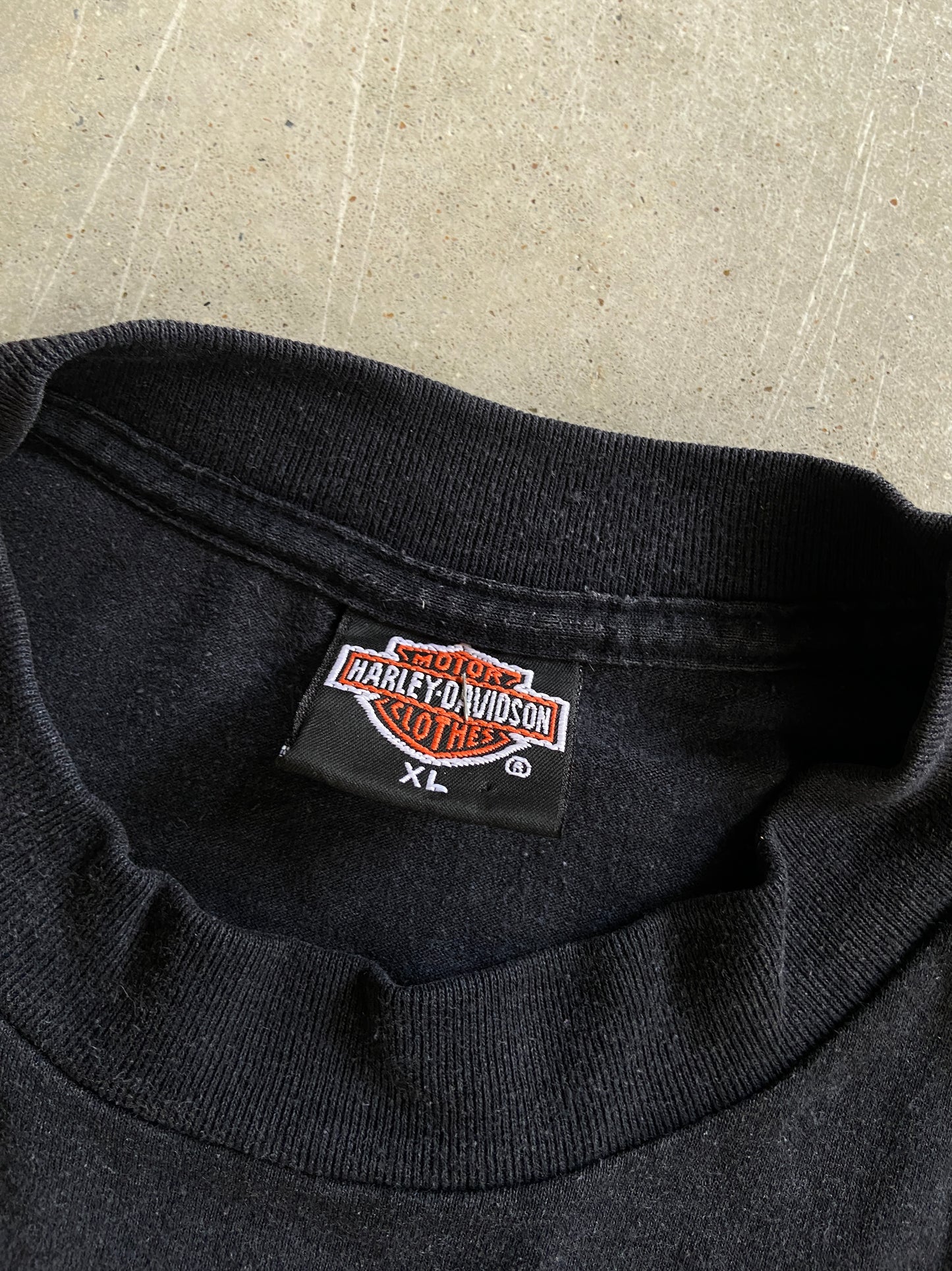 VTG Harley Davidson 3D Emblem The South Is Where It's At Tee Sz L