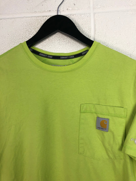 Carhartt Force Like Green Pocket Tee Sz M