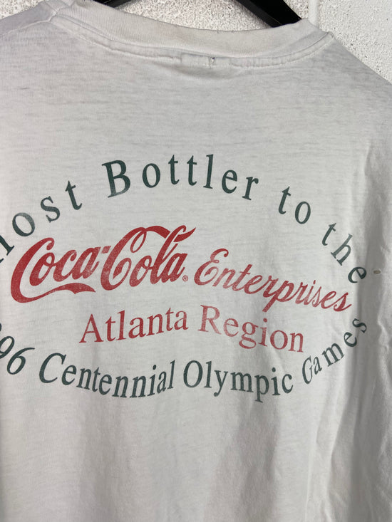 VTG Coca Cola Olympic Spirit Faded Tee Sz XL