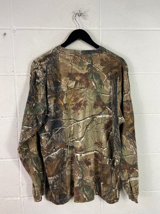 VTG Camo Realtree AP L/S Pocket Shirt Sz L