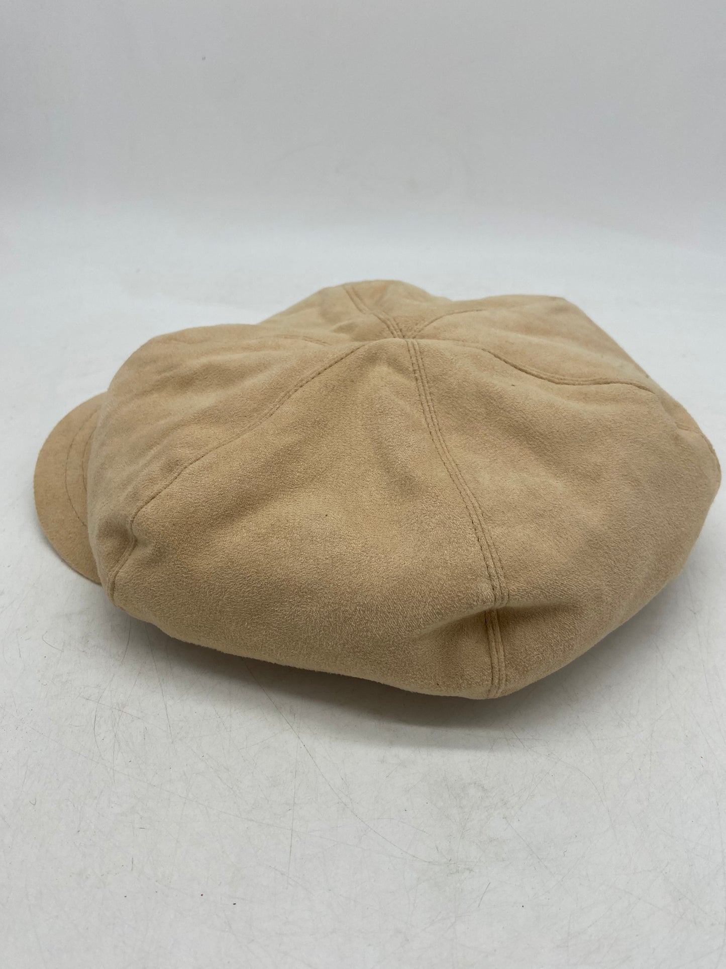 VTG Cream Suede Newsboy Hat