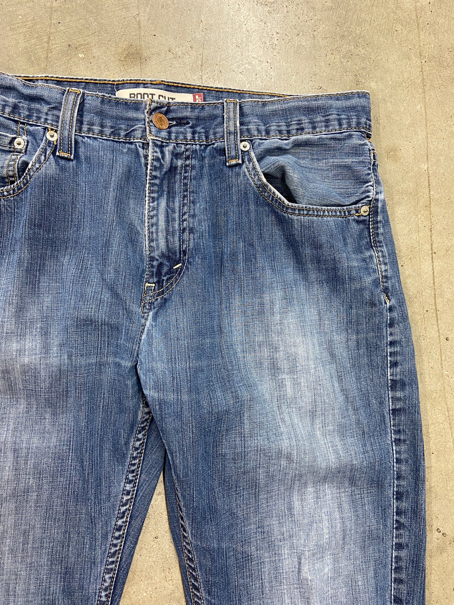 VTG Levi's 527 Bootcut Blue Denim Jeans Sz 34x32