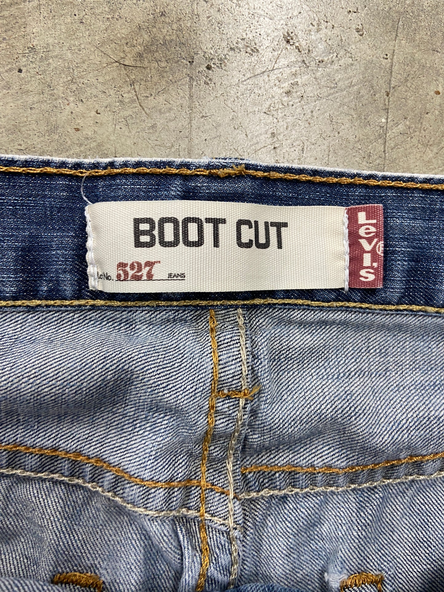 VTG Levi's 527 Bootcut Blue Denim Jeans Sz 34x32