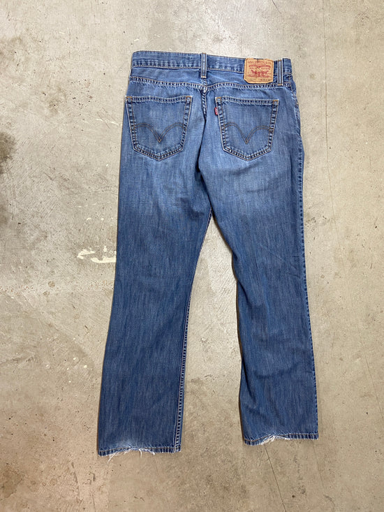VTG Levi's 527 Bootcut Blue Denim Jeans Sz 34x32