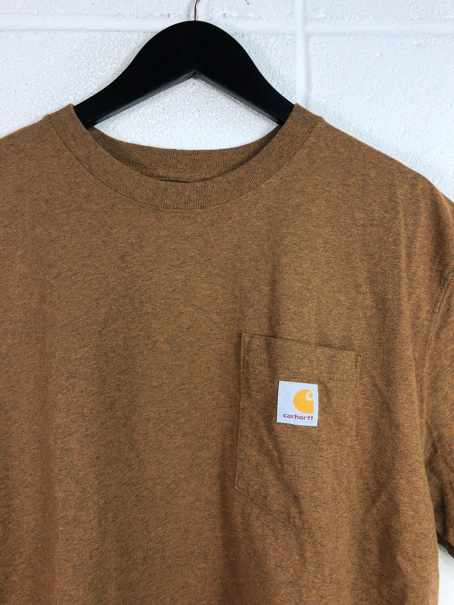 Carhartt Brown Cut Up Pocket Tee Sz XL