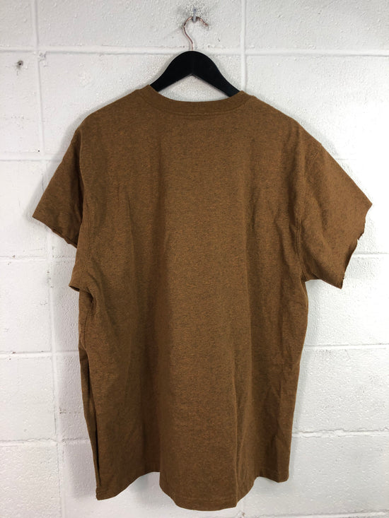 Carhartt Brown Cut Up Pocket Tee Sz XL