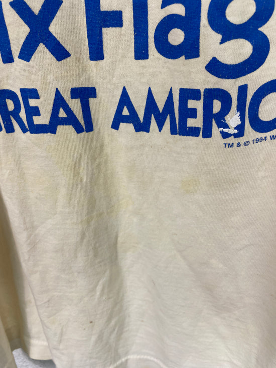 VTG 1994 Six Flags of America Tee Sz XXL
