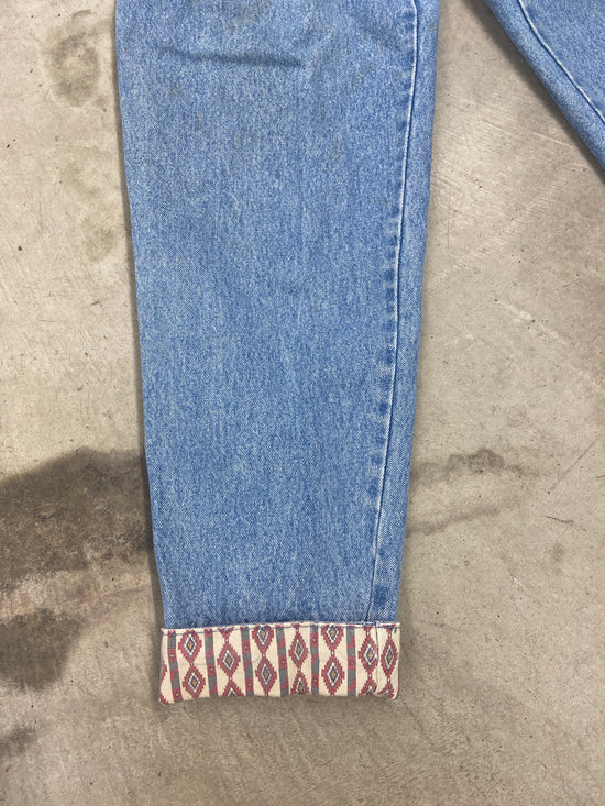 VTG Lee Split Overall Jeans Sz 28x28