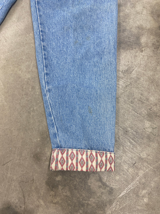 VTG Lee Split Overall Jeans Sz 28x28