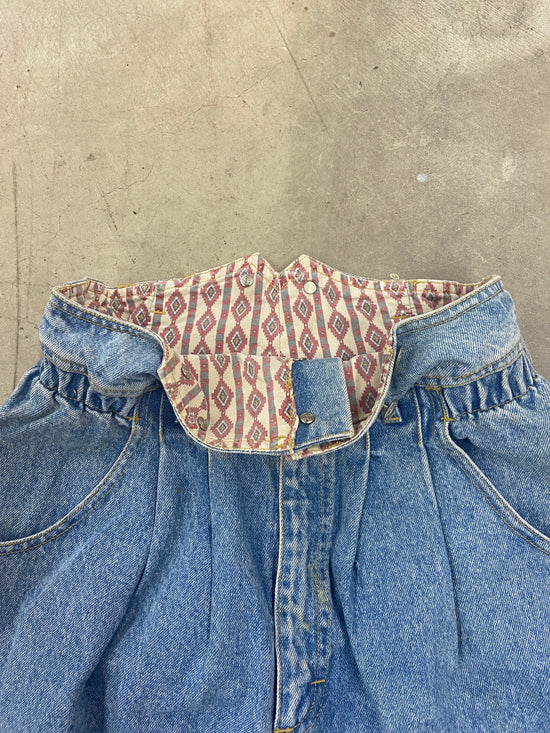 VTG Lee Split Overall Jeans Sz 28x28