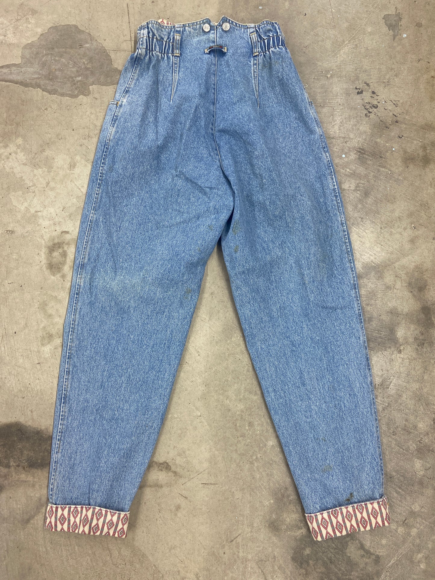 VTG Lee Split Overall Jeans Sz 28x28
