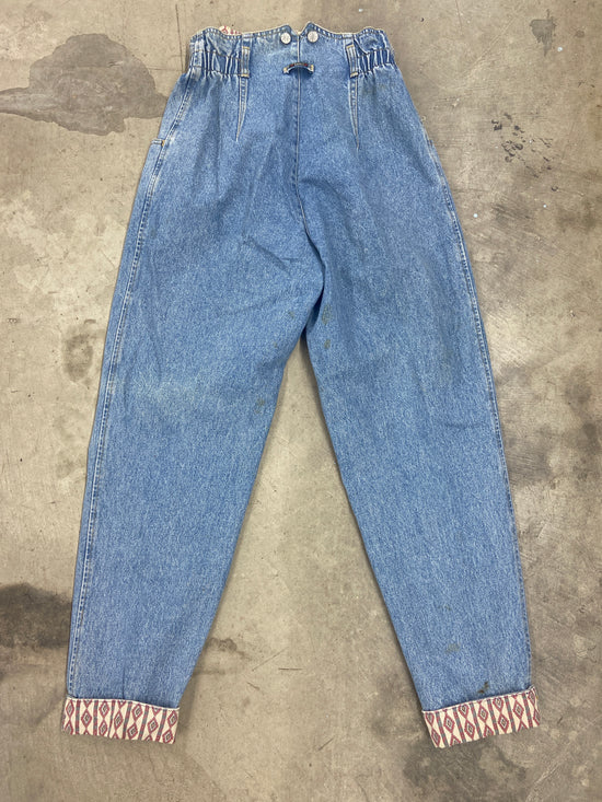 VTG Lee Split Overall Jeans Sz 28x28