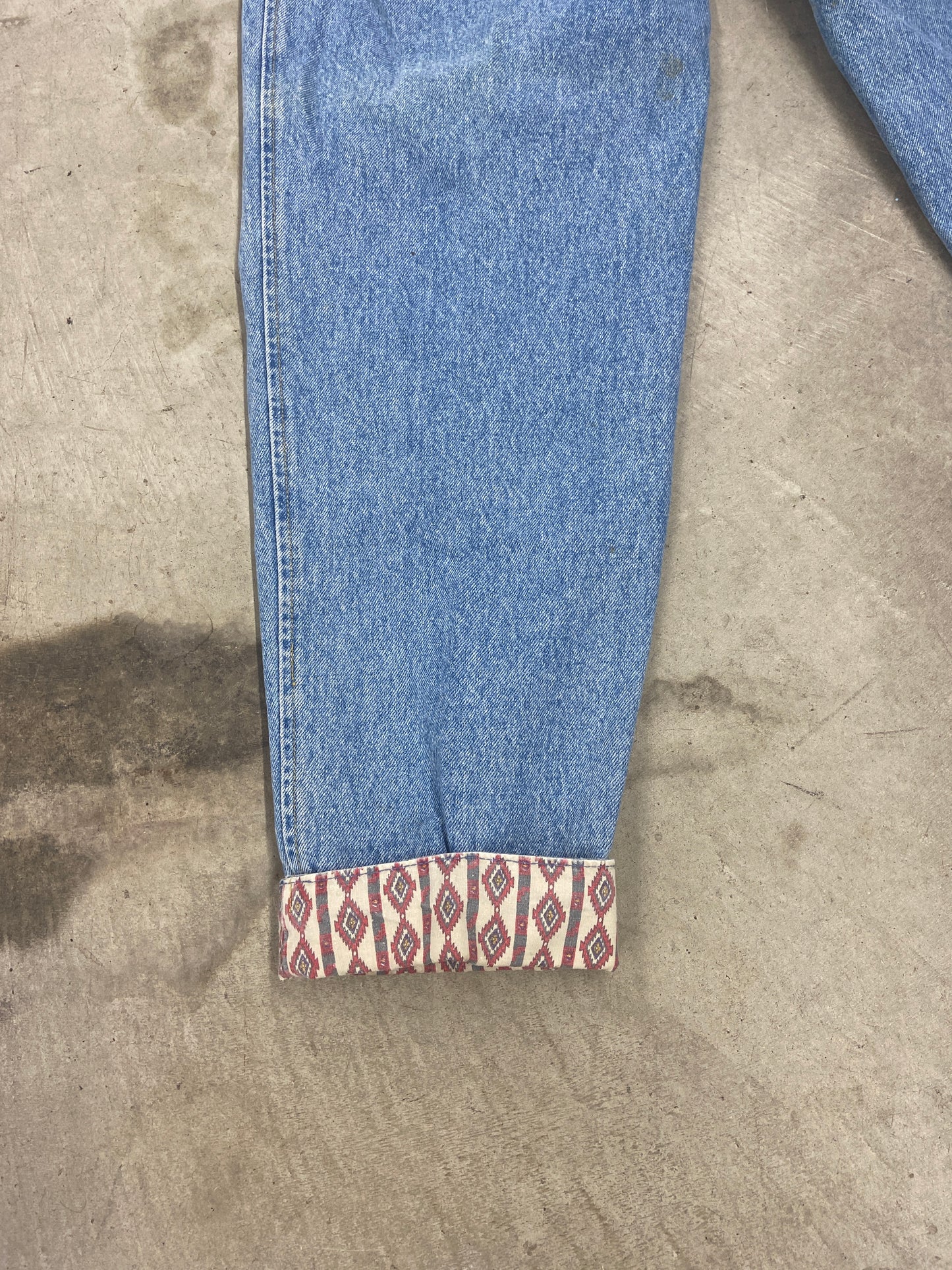 VTG Lee Split Overall Jeans Sz 28x28