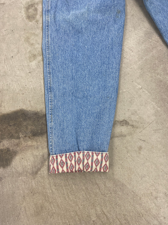 VTG Lee Split Overall Jeans Sz 28x28