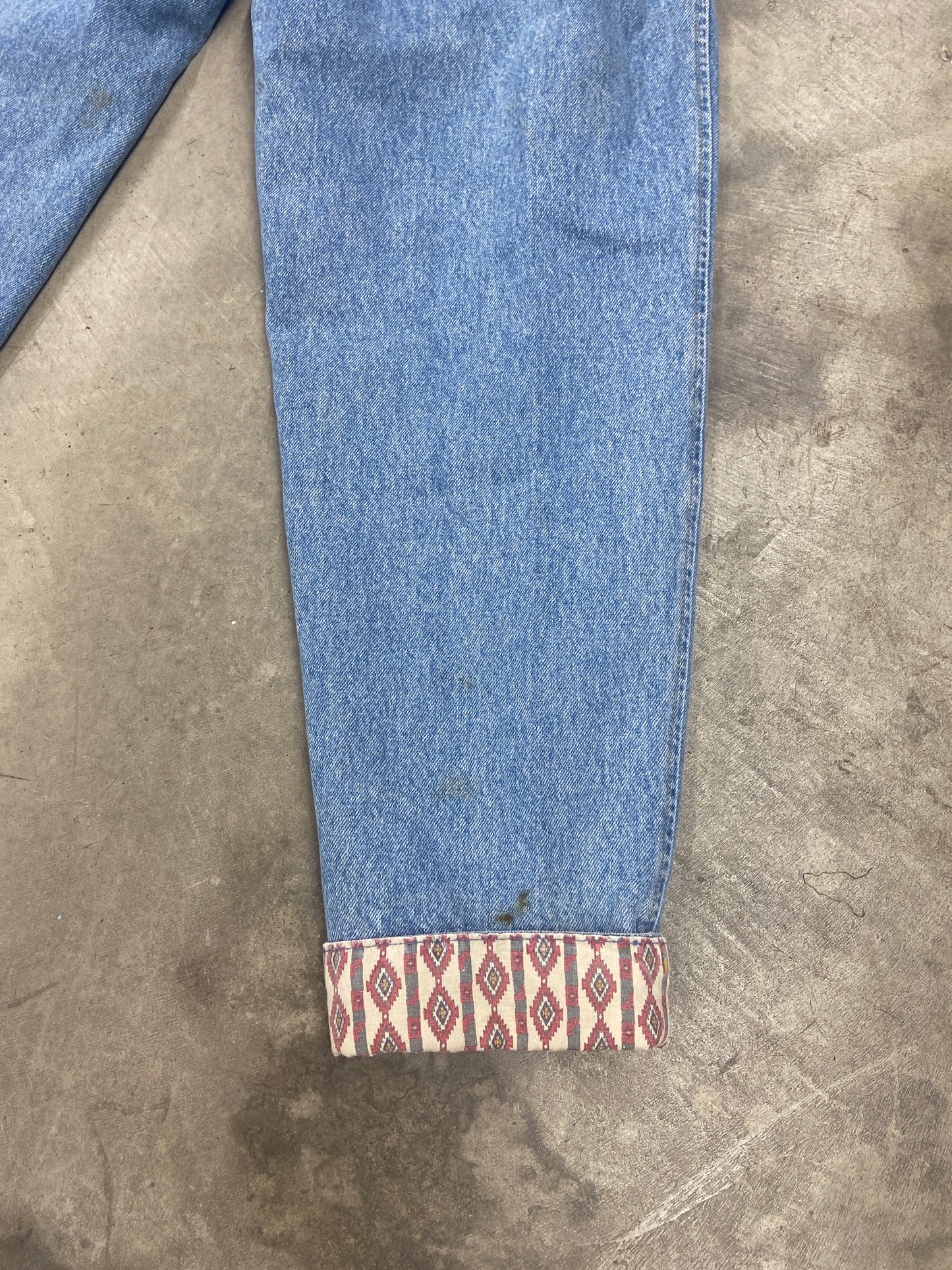 VTG Lee Split Overall Jeans Sz 28x28